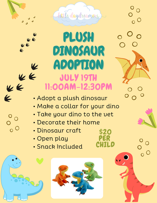 Plush Dinosaur Adoption Event - 11AM