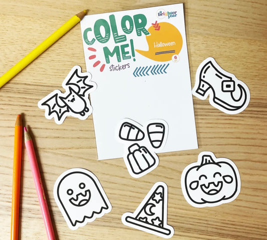 Color Your Own Vinyl Halloween Stickers