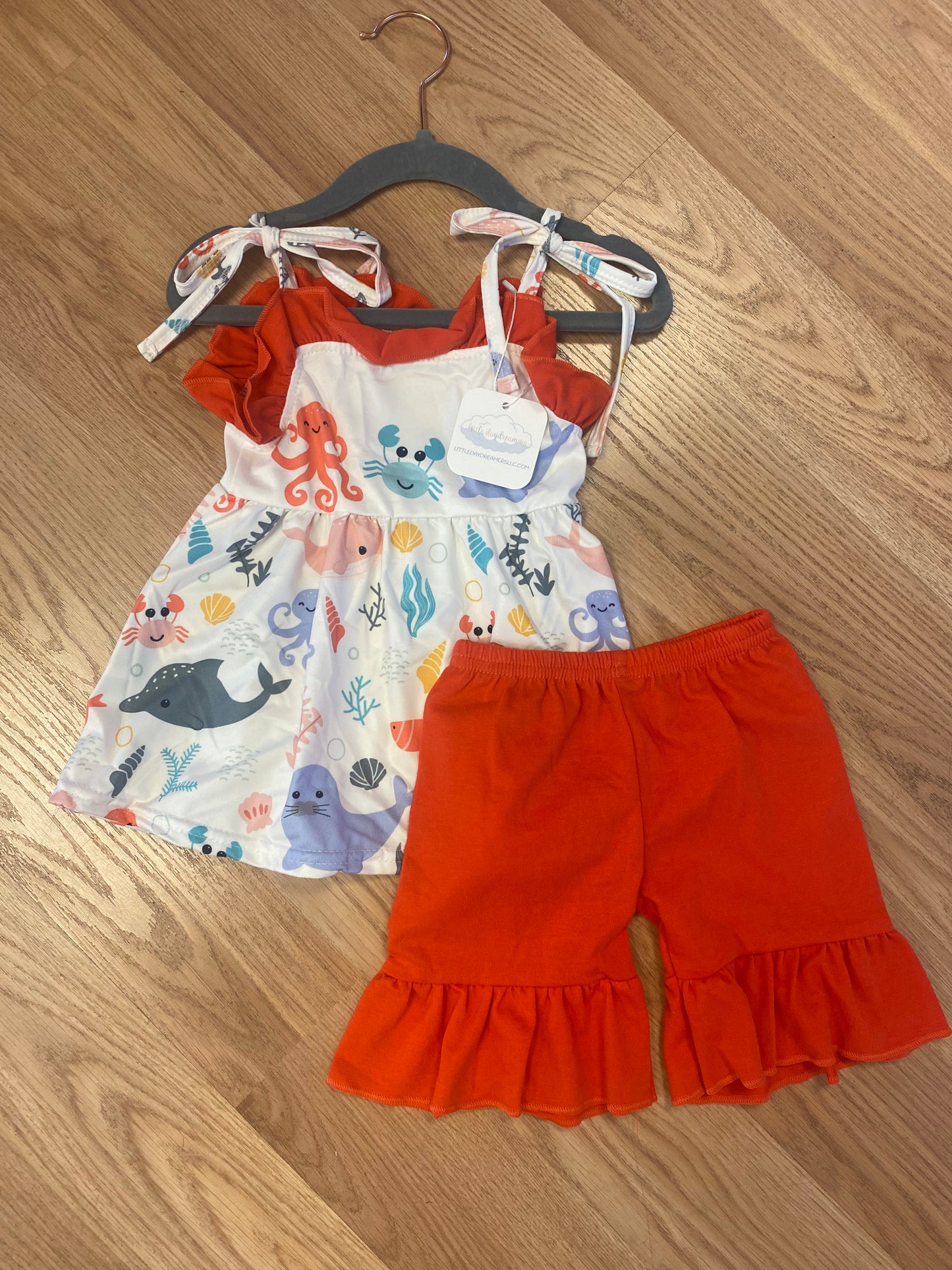 Sea Life Short Set - 6/12m