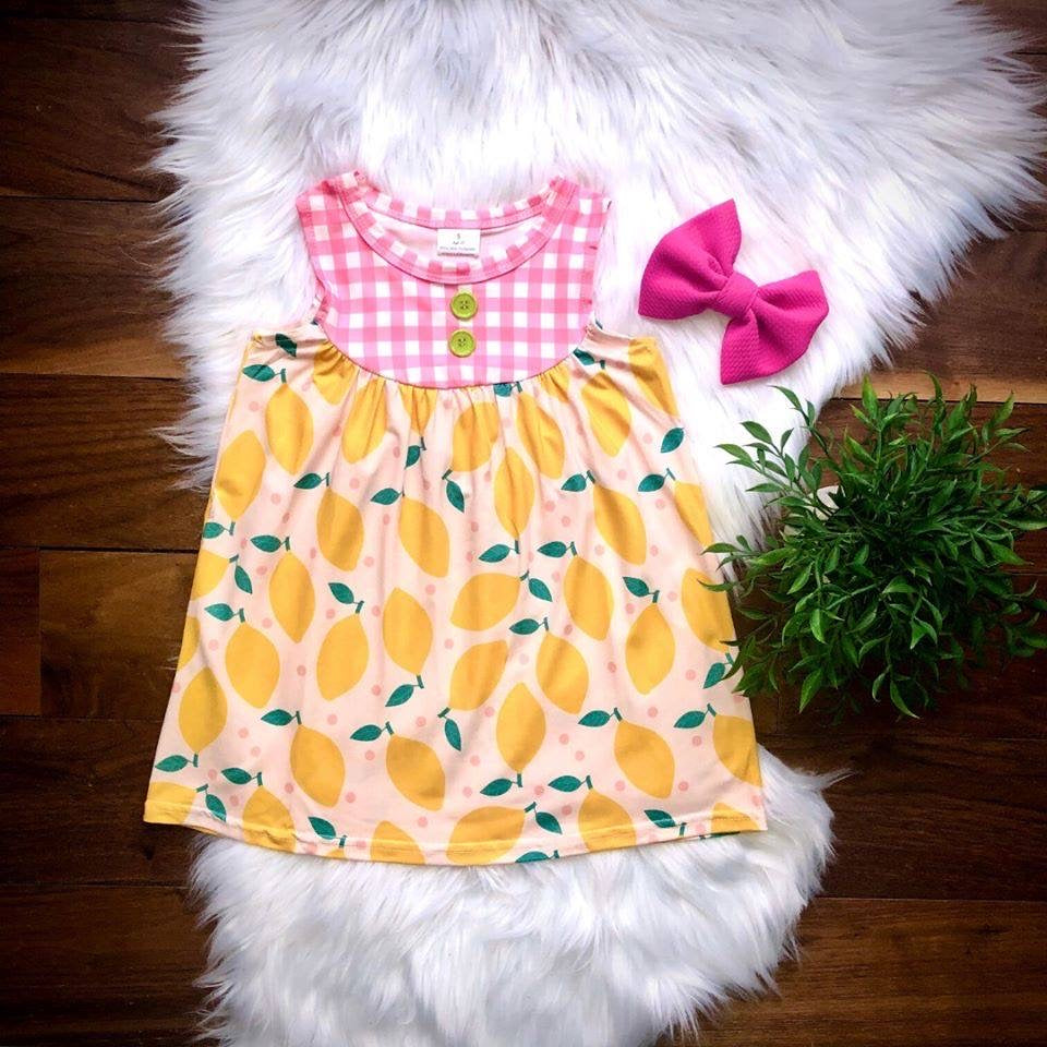 Lovely Lemons Dress 3/6m