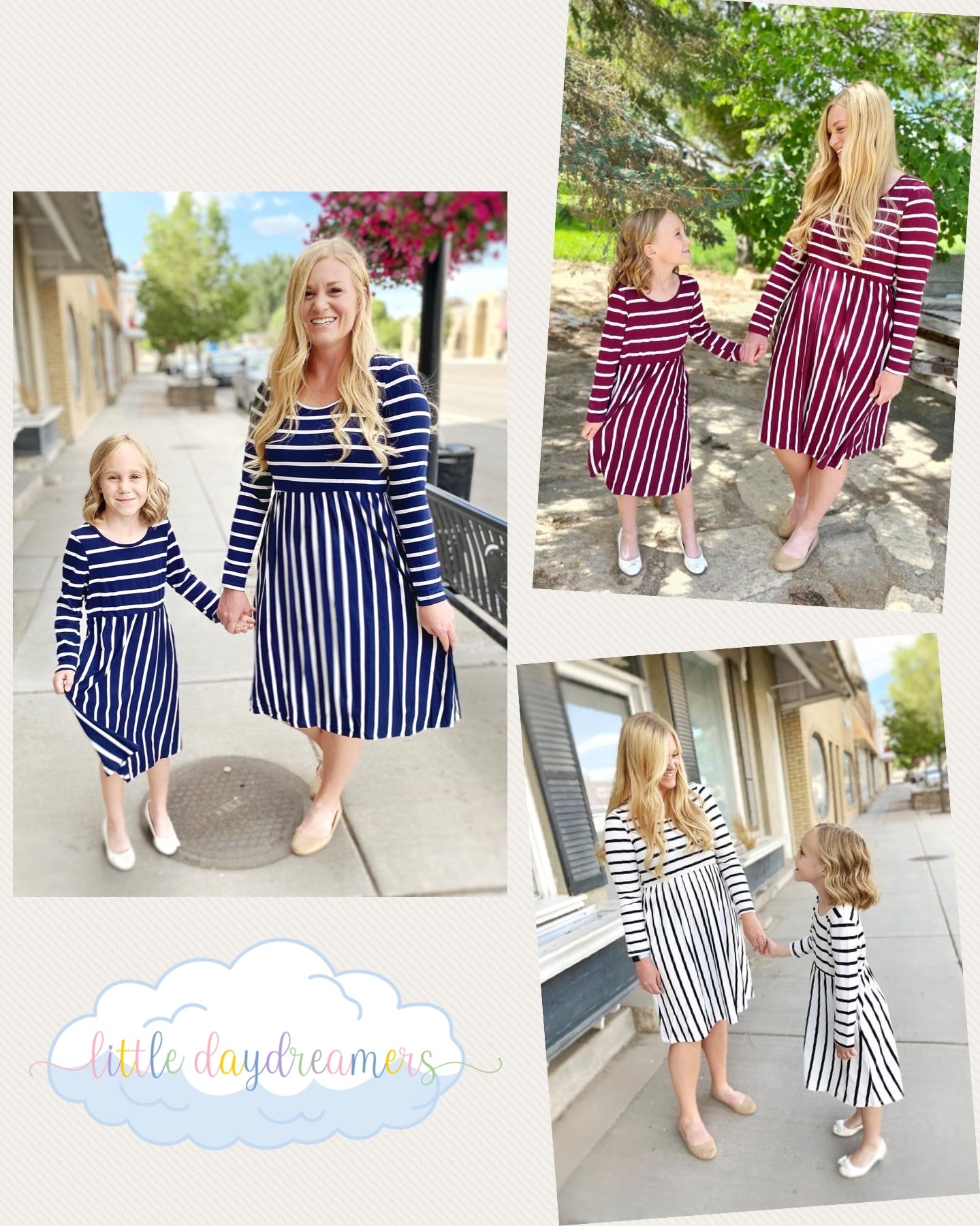 Mommy & Me Striped Dresses